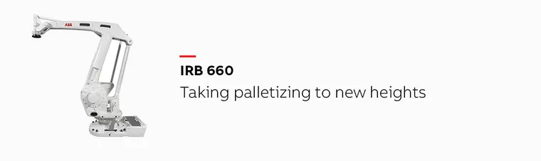 ABB IRB 660 industrial robot arm — official product image