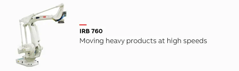 ABB IRB 760 industrial robot arm — official product image