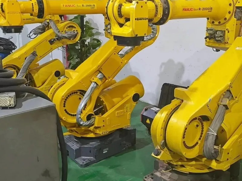 FANUC 6-axis robot — palletising cell